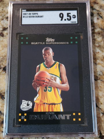 2007-08 SGC 9.5 Topps Kevin Durant #112 
