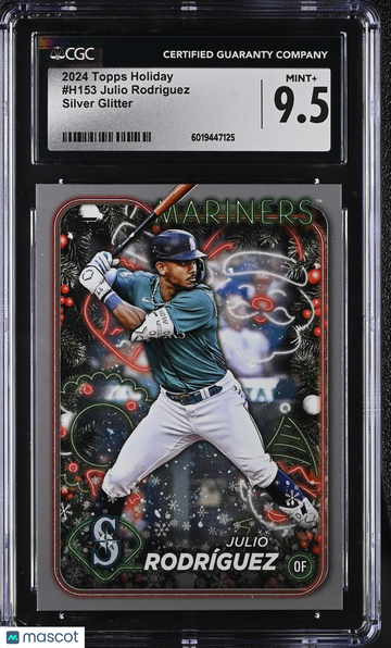 2024 Topps Holiday Julio Rodriguez #H153 Silver Glitter CGC 9.5