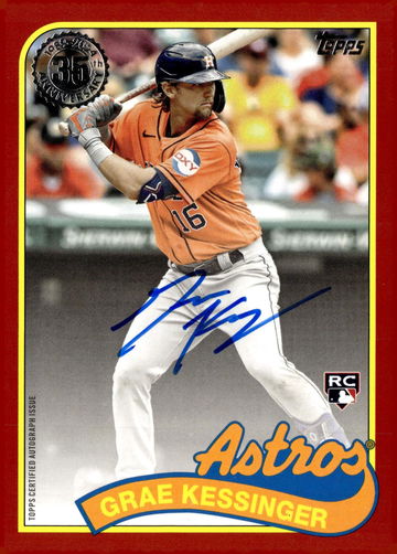 2024 Topps 1989 Autograph Grae Kessinger #89BA-GKE RC /25