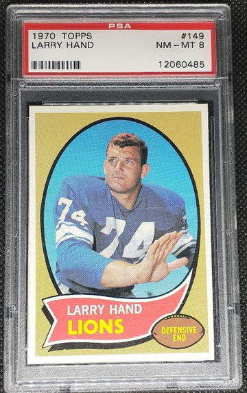 Larry Hand 1970 Topps PSA 8