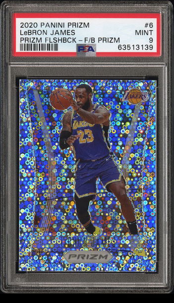 💎 2020-21 Panini Prizm LEBRON JAMES Flashback Fast Break Disco PSA 9 🐐 POP 3