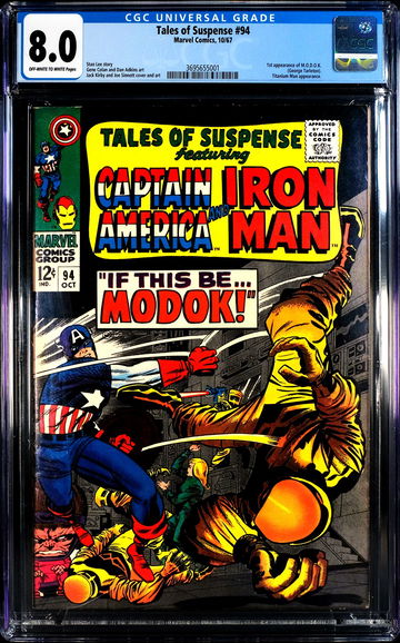 Tales of Suspense #94 (1964) 🔥 1st appearance MODOK 🔥 CGC 8.0 - Silver Age Key