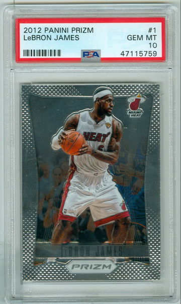 LeBron James 2012 Panini Prizm PSA 10