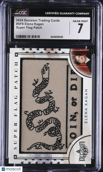 2024 Decision Trading Cards Elena Kagan #SF8 Super Flag Patch CGC 7