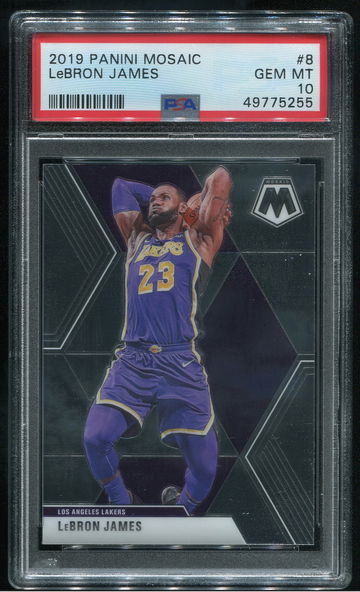 2019 Panini Mosaic Lebron James PSA 10