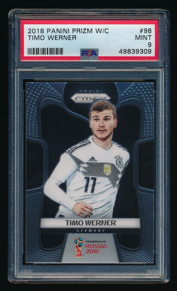 2018 Prizm World Cup Timo Werner Prizms #98 PSA 9