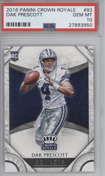 2016 Panini Crown Royale Dak Prescott PSA 10