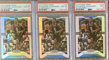 2019 Prizm Shai Gilgeous Alexander Silver PSA 10 PSA 9 Lot