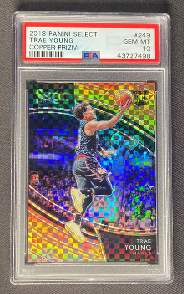 Trae Young 2018 Select Courtside Copper Prizm RC /60 PSA 10