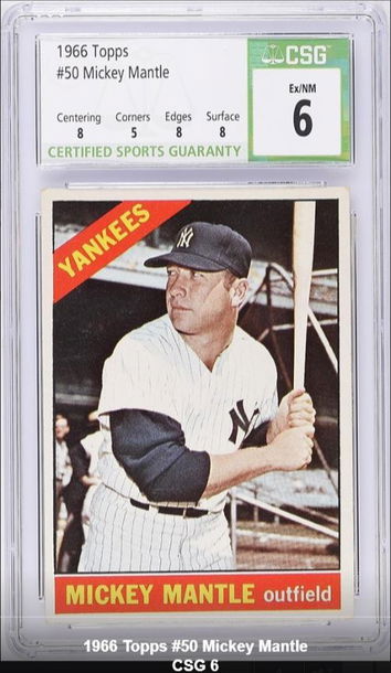 1966 Topps Mickey Mantle #50