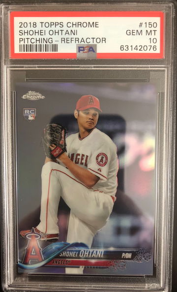 Shohei Ohtani 2018 Topps Chrome Refractor #150 PSA 10