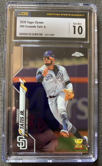 2020 Topps Chrome Fernando Tatis Rookie Cup CSG 10 GEM MINT