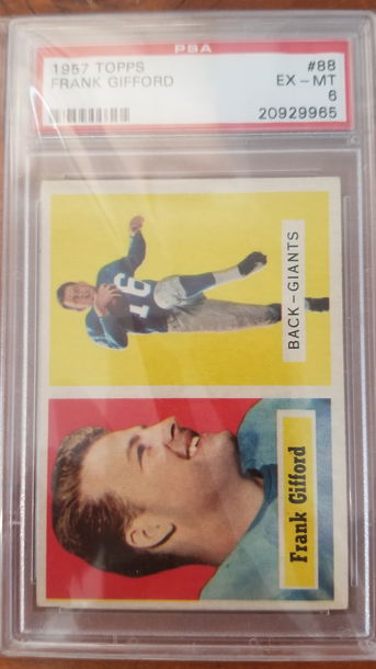 Frank Gifford PSA 6 1957 Topps 