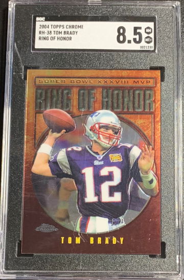 2004 Topps Chrome Tom Brady Ring Of Honor SGC 8.5