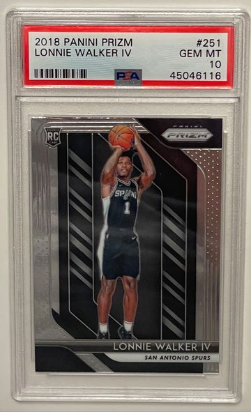 2018 Panini Prizm Lonnie Walker Rookie RC #251 PSA 10 