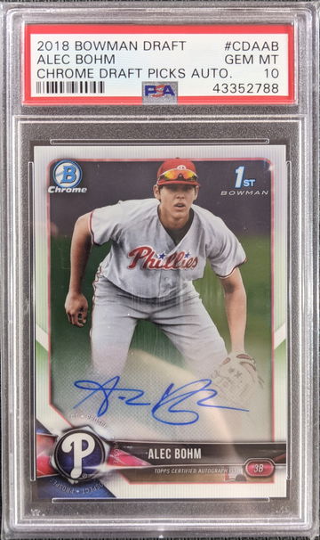 2018 Bowman Chrome Alec Bohm auto