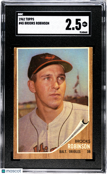 Brooks Robinson 1962 Topps #45 Hall of Fame SGC2.5 GOOD+ Baltimore Orioles