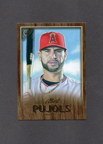 2018 Topps Gallery Wood #119 Albert Pujols Angels