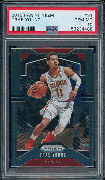 2019-20 Panini Prizm Trae Young PSA 10 GEM MINT