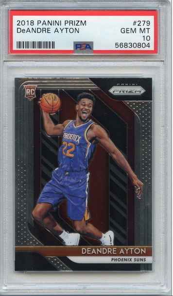 DEANDRE AYTON 2018 PANINI PRIZM #279 ROOKIE PSA 10 SUNS