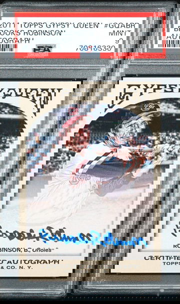 2011 Topps Gypsy Queen Brooks Robinson Autograph #GQABR PSA 9