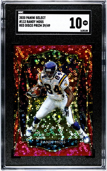 2020 Panini Select Randy Moss Red Disco 39/49