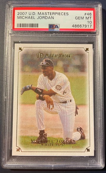 2007 U.D. Masterpieces Michael Jordan #46 PSA 10 GEM MINT