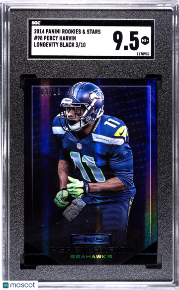 2014 Panini Rookies & Stars Percy Harvin #98 Longevity Black SGC 9.5