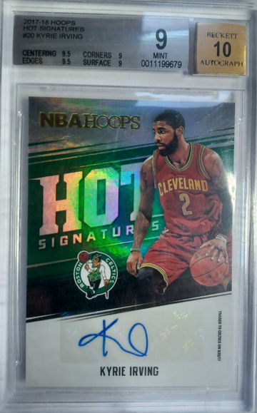 2017 Hoops Signature Kyrie Irving #20/ BGS 9 w 2x 9.5s