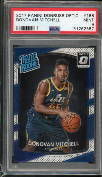 2017 Optic Donovan Mitchell PSA 9