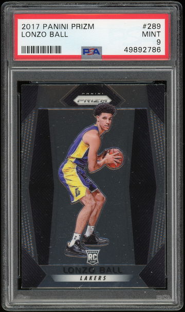 2017 Prizm #289 Lonzo Ball RC PSA 9