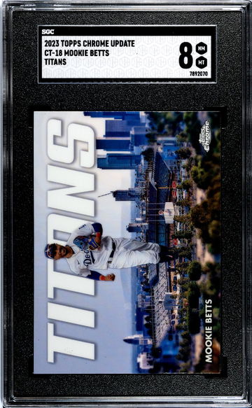 2023 Topps Chrome Update #CT-18 Mookie Betts Titans SGC 8