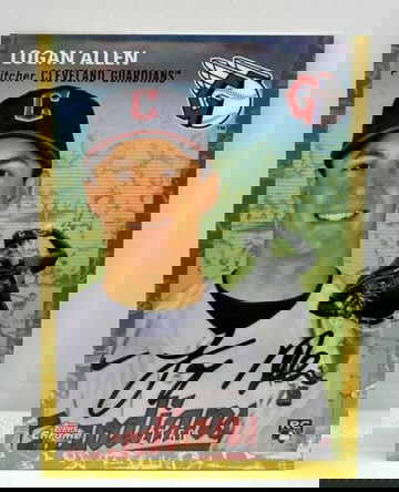 2023 Topps Chrome Platinum LOGAN ALLEN RC #/50 Gold Toile Refractor Guardians