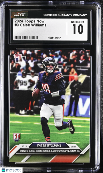2024 Topps Now Caleb Williams #9 CGC 10
