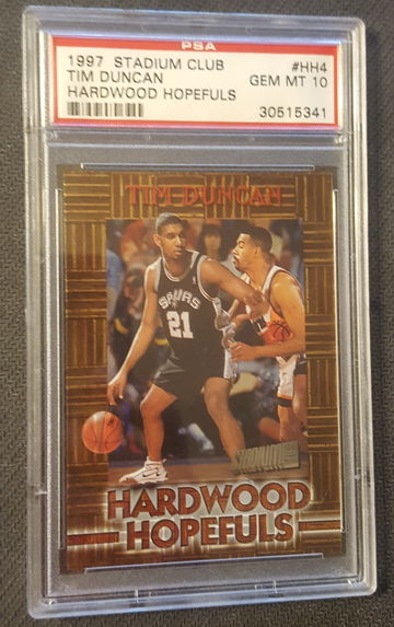 1997 Stadium Club Tim Duncan Rookie PSA 10