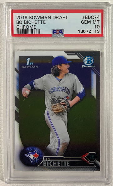 2016 Bowman Draft Bo Bichette Chrome PSA 10