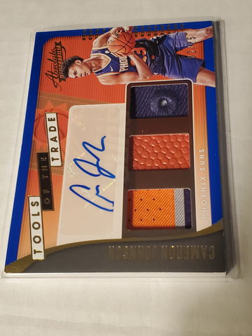 CAMERON JOHNSON 2019-20 ABSOLUTE TRIPLE RELIC AUTO #'D 2/25