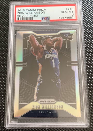 Zion Williamson Prizm Silver PSA 10 Way below recent comps
