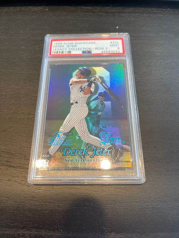1999 Flair Showcase Derek Jeter Legacy Collection Row 2 Psa 9