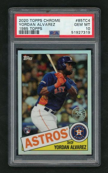 2020 Topps Chrome '85 Topps Yordan Alvarez #85TC4 PSA 10