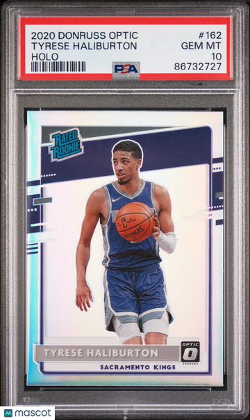2020 Panini Donruss Optic #162 Tyrese Haliburton Rate Rookie Holo | PSA 10