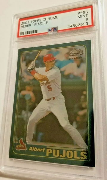 2001 Topps Chrome Abert Pujols Rookie PSA 9