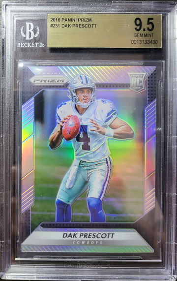 2016 Panini Prizm Silver Dak Prescott RC, BGS 9.5