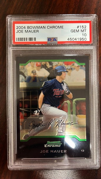 2004 Bowman Chrome Joe Mauer PSA 10