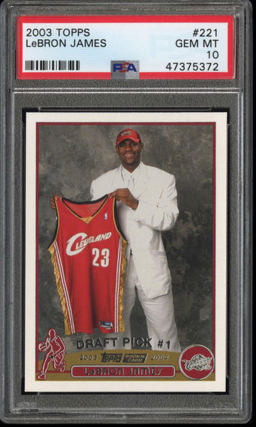 2003 Topps Lebron James PSA 10 Gem-Mint