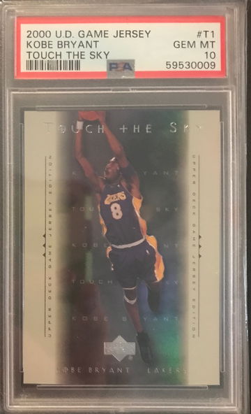 2000 UD Game Jersey Kobe Bryant Touch the sky #T1 PSA 10