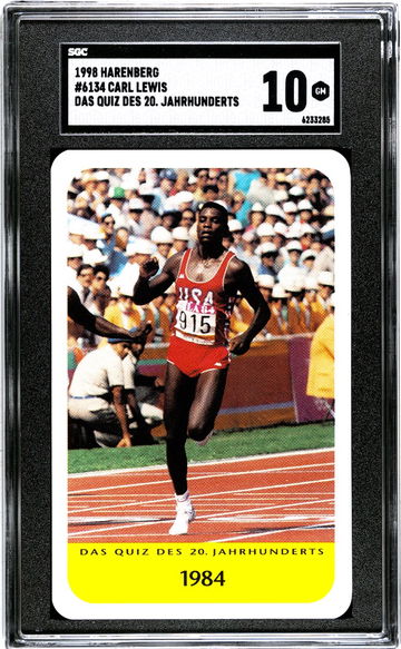 1998 Harenberg Jahrhunderts Carl Lewis Olympics Track & Field SGC 10 POP 1