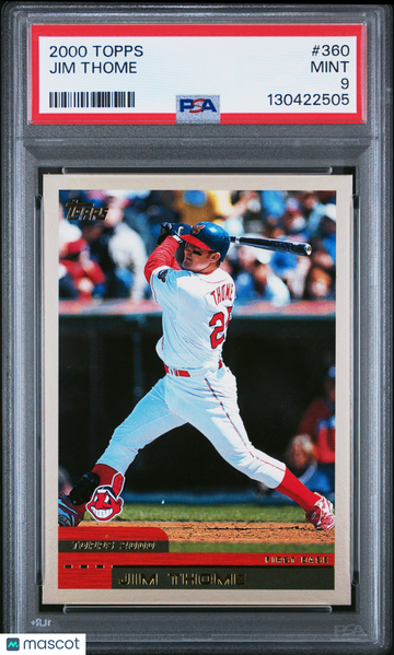 2000 Topps Jim Thome #360 PSA 9