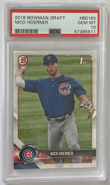 2018 Bowman Draft Nico Hoerner PSA 10