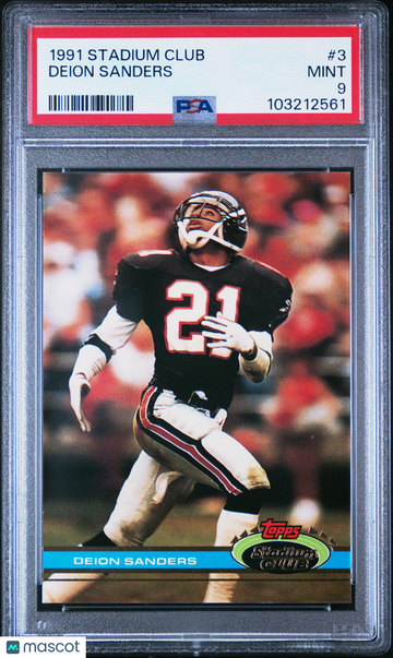 1991 Stadium Club Deion Sanders #3 PSA 9